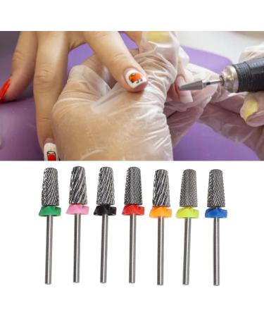 Tungsten Steel Nail Drill Bits High Strength Fast Buffing Smooth Nails with Electric Grinders 3/32 Inch Shank Nail Art Nail Filing Nail Polish Removal For Acrylic Gel Nails - Buy Online on GoSupps.com