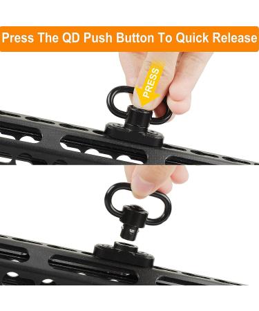 FENTUK Keymod 2 Point Sling Swivels - 2 Pack Quick Detach Mounts for Keymod System - Buy Online on GoSupps.com