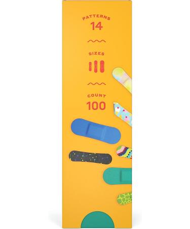 Welly Bravery Badge Value Pack - 100 Adhesive Fabric Bandages for Minor Cuts and Scrapes - Buy Online on GoSupps.com