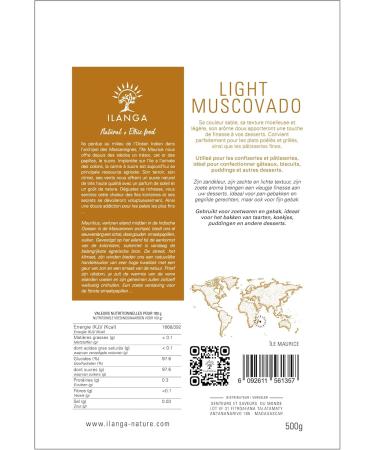 Ilanga Nature - Cane Sugar - Light Muscovado 500 g - Buy Online on GoSupps.com