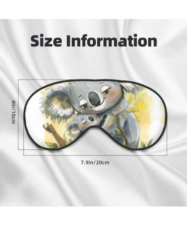 Buy Cute Koala Mom and Baby Print Soft Eye Mask | Sleep Eye Cover for Travel & Naps Perfect for Women & Men - Buy Online on GoSupps.com