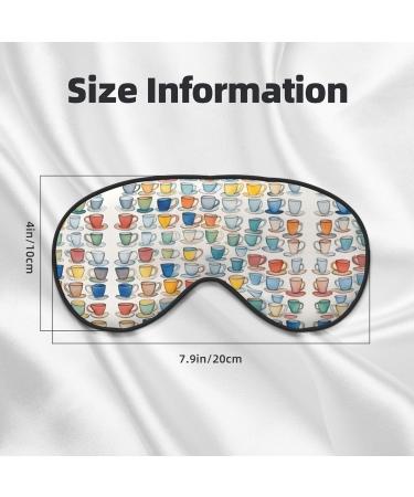 Buy SSIMOO Hand Drawn Teapots & Cups Eye Mask - Soft Breathable Perfect for Travel & Relaxation - International Shipping Available - Buy Online on GoSupps.com
