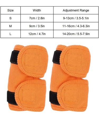 2Pcs Adjustable Dog Cat Leg Brace Elastic Warm Knee Pads for Surgery Wound Support and Stability for Injury Recovery Prevent Licking (Orange) - Buy Online on GoSupps.com
