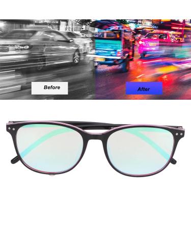 Red Green Color Blind Glasses - Double-Sided Coating - PC Resin - Men & Women - Black & Red Frame - Ideal for Indoor & Outdoor Use - Buy Online on GoSupps.com