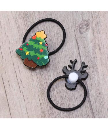 Frcolor 14Pcs Christmas Hair Ties - Santa Claus Elastic Bands & Ponytail Holders for Girls & Women - Buy Online on GoSupps.com