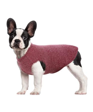 Hjumarayan dog sweater Small dogs - thin dog sweater washable dog sweater elastic sweater dog striped dog shirt dog sweaters for chihuahua yorkshire terrier (red s) s burgundy red - Buy Online on GoSupps.com