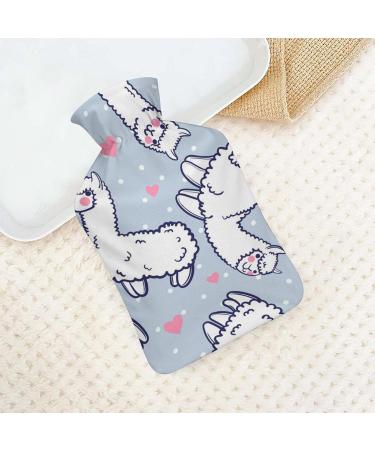 Hot Water Bottle with Lid - Alpaca Rubber Hot Water Bag for Pain Relief Cramps & Foot Warmer - Ideal for Hot and Cold Therapy - Buy Online on GoSupps.com