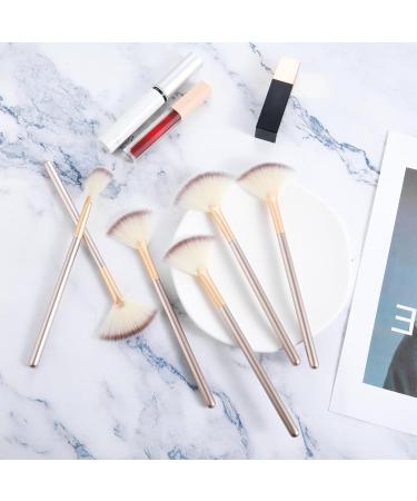 Aster 10 Pieces Fan Brushes for Facials Ultra Slim Face Mask Brush Face Mask Applicator Cosmetic Applying Tools for Glycolic Acid Peel Mask Esthetician Face Makeup - Buy Online on GoSupps.com