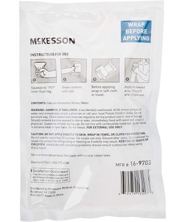 McKesson Disposable Cold Compress Instant Cold Pack 6x9 - 1 Count, 24 Packs - Buy Online on GoSupps.com