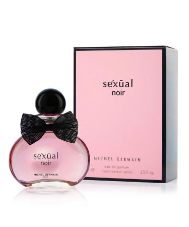 Michel Germain Sexual Noir Eau de Parfum Fragrance Spray Top Notes of Strawberries Mandarin and Lime Long-Lasting Warm Floral & Sensual Gift for Her 2.5 Fl Oz (Pack of 1)