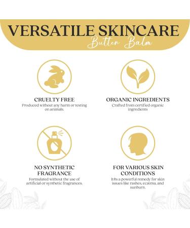 Organic Tallow & Cocoa Butter Balm | 2 oz | Vitamin-Rich Hydrating Moisturizer for Face & Body | Herb-Infused Essential Oils - Buy Online on GoSupps.com