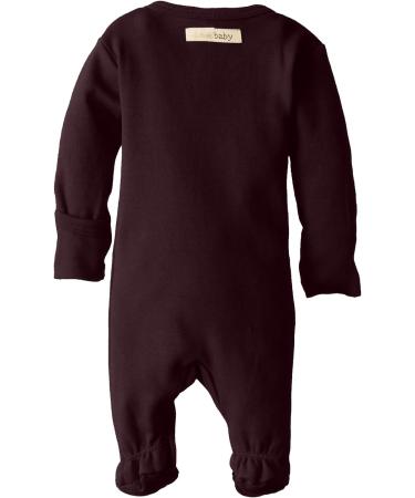 L'Ovedbaby Organic Baby Snap Footie - Newborn/Premature (4/7 Lbs) - Eggplant - Buy Online on GoSupps.com