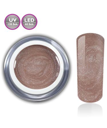 Color Gel Metallic Cappuccino Beige Brown Nude - UV LED Nail Studio Quality | RM Beautynails 1 Pack (5ml) 04 Cappuccino - Buy Online on GoSupps.com
