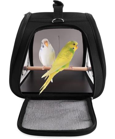 YUDODO Bird Carrier Cage - Lightweight & Breathable Travel Carrier with Standing Perch Tray for Parakeet & Small Birds - Buy Online on GoSupps.com