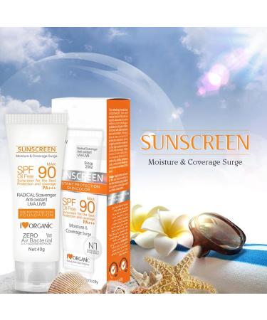  JPSDOWS Sunscreen SPF 90 - Natural Oil Free Broad Spectrum Sunscreen | Face Sunscreen Face Sunscreen Face Sunscreen Sunscreen for Face UVA/UVB Sunscreen for - Buy Online on GoSupps.com