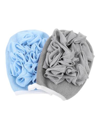 Hemoton 2pcs Bath Towel Bathing Sponge Poufs Bath Loofah Sponge Bath Sponge Supple Bath Balls Mitts Shower Flower Shower Glove Bathroom Supplies Bulk Sponges Not Hurt Scrub Cotton