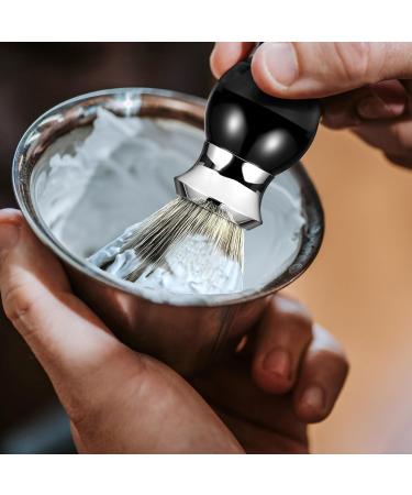 Grutti Badger Shaving Brush - Premium Natural Hair | Black Resin Handle | Wet Shaving Essential - Buy Online on GoSupps.com