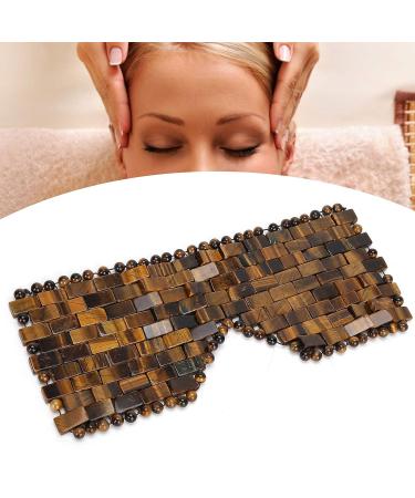 Natural Jadestone Eye Mask - Tiger Eye Mini Massager for Soothing Eye Circle Relaxation and Care - Buy Online on GoSupps.com
