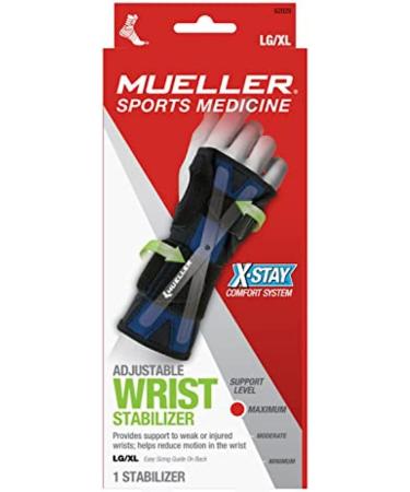Mueller X-Stay Wrist Stabilizer - Small/Medium - Black | Pack of 1 - Buy Online on GoSupps.com