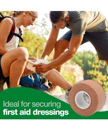 HypaBand EAB Fabric Strapping Tape - 2.5cm x 4.5m - Tan Small - Single Roll - Buy Online on GoSupps.com