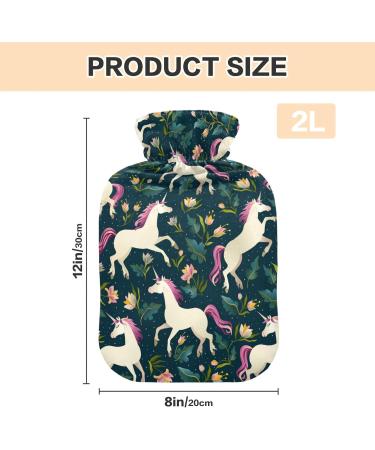 Buy Unicorn Forest Hot Water Bottle - 2L Cover for Pain Relief & Bed Warmer | Ideal for Sports Injuries | International Shipping Available - Buy Online on GoSupps.com