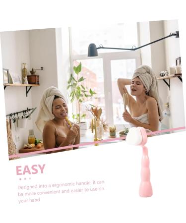 Ipetboom Cleansing Facial Brush Facial Exfoliating Brush Face Scrubber Brush Cleansing Brush Face Cleaning Brush Lip Gloss Stickers Facial Exfoliator Brush Miss Gentle Blackhead Brush Fiber - Buy Online on GoSupps.com