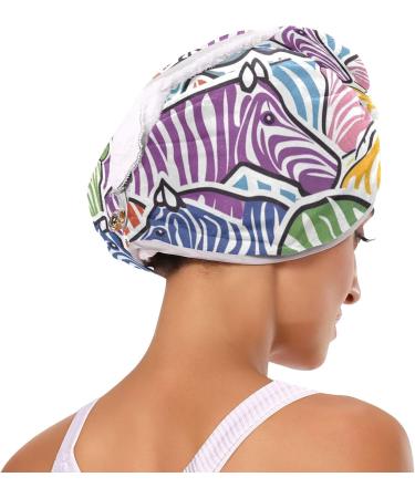 Rainbow Pinto Hair Towel 2 Pack | Super Absorbent Quick Dry Hair Turbans for Women & Girls - Buy Online on GoSupps.com