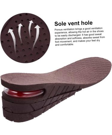 Unomor 3 Pairs Inner Height Increasing Insoles | Shoe Cushion Sports Insoles for Height Lift | Height Increase Inserts for Running Shoes - Buy Online on GoSupps.com