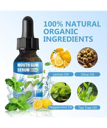 Gum Restore Drops Herbal Gum Repair for Receding Gums Drops Gum Regrowth Treatment Helps Dry Mouth and Bad Breath - Buy Online on GoSupps.com