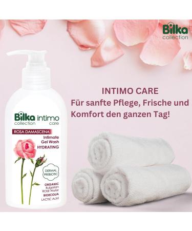 Buy Bilka Pink Damascena Intimate Washing Gel - Moisturizing Care with Organic Bulgarian Rose Water | 200ml - Buy Online on GoSupps.com