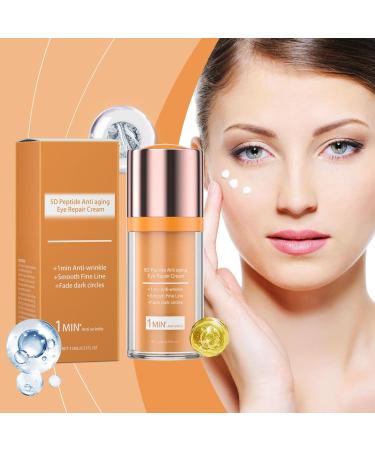 5D Peptide Anti aging Eye Repair Cream+1min Anti-wrinkle+Fade Dark Circles Instant Lift Plus Poche Yeux Instant Eye Lift. Instantly Removes Bags Firming Delicate Skin -15ml (2) - Buy Online on GoSupps.com
