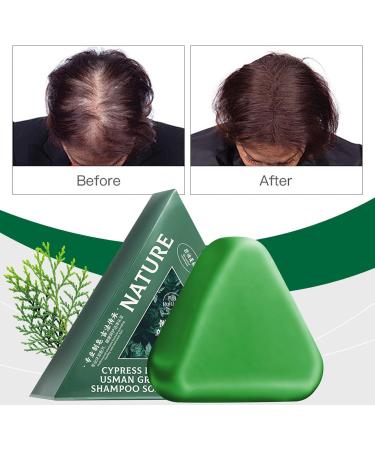  BAInuai Nature Set of 3 triangular shampoos Seven Green Solid Plant-Based Shampoo soothes and strengthens hair for men and women 120g - Buy Online on GoSupps.com