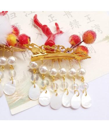 AJOIDR Loong Horn Hair Clip Girl Cute Loong Hair Barrettes Clip Headwear Pompoms Dragon Horn for Women Girl - Buy Online on GoSupps.com