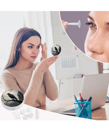 Old Castle & Black Crow Contact Lens Travel Kit - Portable Cute Box with Mirror for Daily Outdoor Use - International Shipping Available - Buy Online on GoSupps.com
