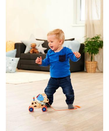 Eichhorn Eh Pulling Animal Dog - Durable Wooden Toy for Kids | International Shipping Available - Buy Online on GoSupps.com
