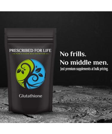 Prescribed For Life L Glutathione Powder | Pure Reduced Glutathione Supplement | Antioxidants for Immune Support | 0.5 oz (14 g - Buy Online on GoSupps.com
