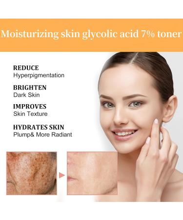Glycolic Acid 7% Toning Solution Glycolic Acid 7% Toning Resurfacing Solution Glycolic Acid Skin Toner for Blemishes and Acne Facial Exfoliation Glycolic Acid Serum Skincare Hydrating Toner (100ml) - Buy Online on GoSupps.com