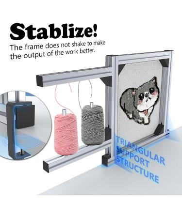 Aluminum Rug Tufting Frame Kit - 19.7'' | Tufting Supplies for Carpet Making and Rug Tufting - Includes Fabric Stand and Tufting Gun - Buy Online on GoSupps.com