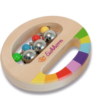 Eichhorn 2-Piece Music Set - Colorful Wooden Instruments with Bells & Stick Ideal for Kids 1 Year & Up - International Shipping Available - Buy Online on GoSupps.com