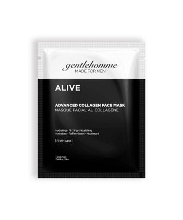 Collagen Facial Mask for Men - 5 Hydrating Anti-Aging Sheet Masks - Hydro Gel for All Skin Types - Premium Skincare - Buy Online on GoSupps.com