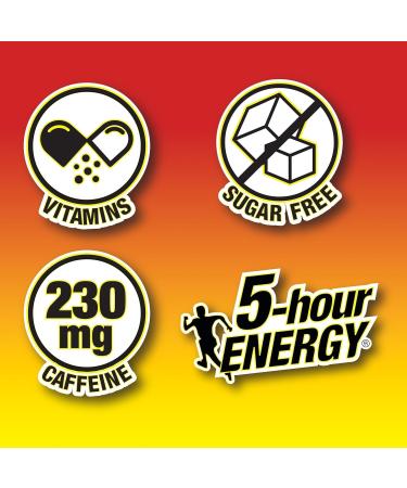 5-hour ENERGY Regular Strength Energy Shot 1.93oz 20-Pack Sugar Free Caffeine Energy Booster with B-Vitamins & Amino Acids Zero Calorie (20 Bottles Single Flavor Grape Regular Strength) Grape Regular Strength 20 Bot  - Buy Online on GoSupps.com