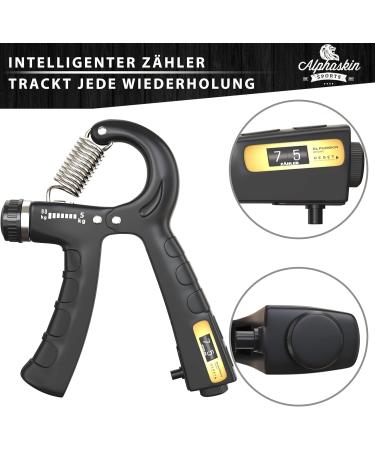 Alphaskin Premium Hand Trainer 2023 | Finger Grip Fitness Trainer Set | Strength Training Device for Improved Grip & Finger Strength | 2-Pack - Buy Online on GoSupps.com