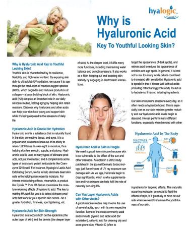 Hyalogic Hydrating Lip Plumping Balm with Hyaluronic Acid | Natural Moisturizing | Gluten & Fragrance Free | Unflavored | 0.15oz - Buy Online on GoSupps.com