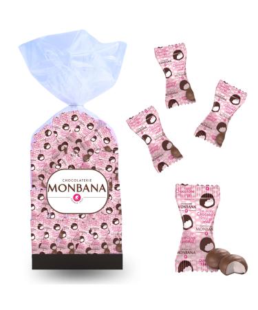 MONBANA | Bag of 60 individually wrapped Mini-Marshmallows | To offer or to enjoy in complete privacy over a coffee or a gourmet drink