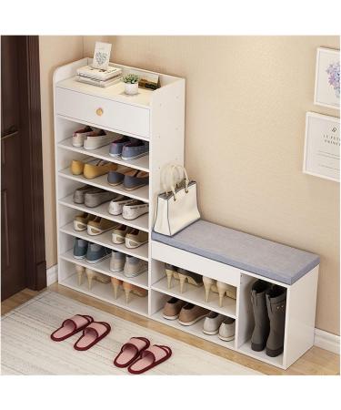 Footstools/Ottomans Shoe Cabinet Home Porch Large-Capacity Storage Rack with Soft Seat Shoe Cabinet Multi-Functional Locker Shoe Rack Living Room Corridor Bench Shoe Stool (Color : 1 Size : 5 Brass 5 Layers - Buy Online on GoSupps.com