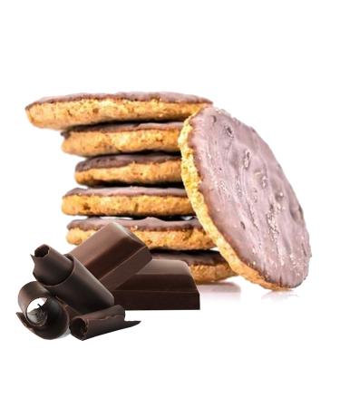 PROTEIN COOKIES Line diet | 7x4 cookies chocolate coated flavor | 26% PROTEIN | Fit Snack 7 chocolate coated