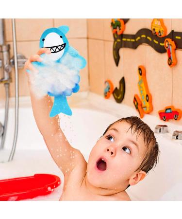 Yeelua Kids Rainbow Cat Shower Puff Loofah Sponge Set - Cute Animal Bath Sponges for Toddlers, Men, and Women - Exfoliating and Cleansing Shower Ball - Buy Online on GoSupps.com