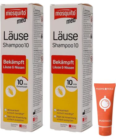 Buy Mosquito Med Lice Shampoo 2x100ml - Fast & Effective Head Lice Treatment | Savings Set & Pharma Pearle Giveaway - Buy Online on GoSupps.com