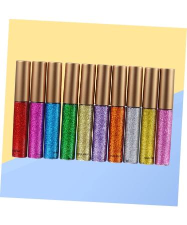 FOMIYES Glitter Eyeliner 10pcs Liquid Eyeliner Shinny Eyeliner Shiny Eyeshadow Eye Shadow Sequins Liquid Eyeshadow - Buy Online on GoSupps.com