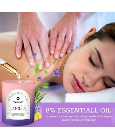 Scented Candles Gifts for Women - 5.3OZ Pear Violet & Vanilla | International Shipping Available - Buy Online on GoSupps.com